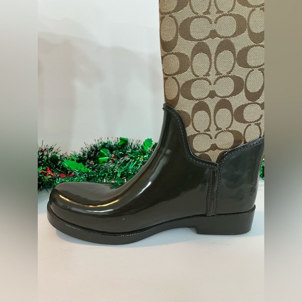 Coach Signature Women's Tristee Rain Boots 9 - Picture 8 of 14